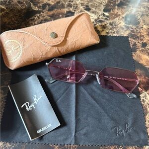 Ray-Ban Hexagonal Pink Sunglasses